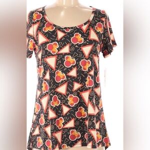 ❤️ 3/$15 New LuLaRoe Size Medium Mickey Mouse Short Sleeve Top